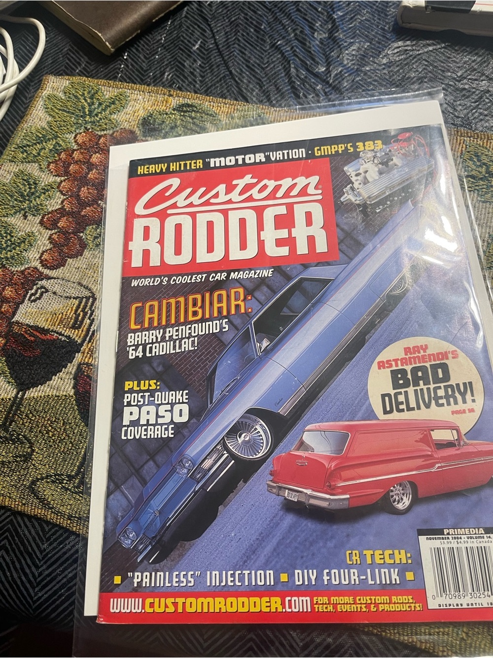 Custom Rodder Nov 2004 Cambiar Barry Penfound '64 Cadillac, Paso Post Quake